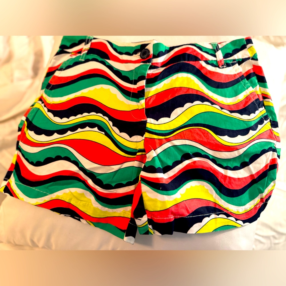 Crown & Ivy Red and Green Bermuda Shorts